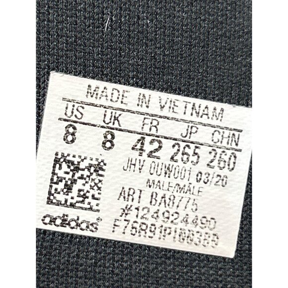 Adidas AlphaBOUNCE Slide Black/White Mens Sandals Size 8 Sports Style - Picture 7 of 7